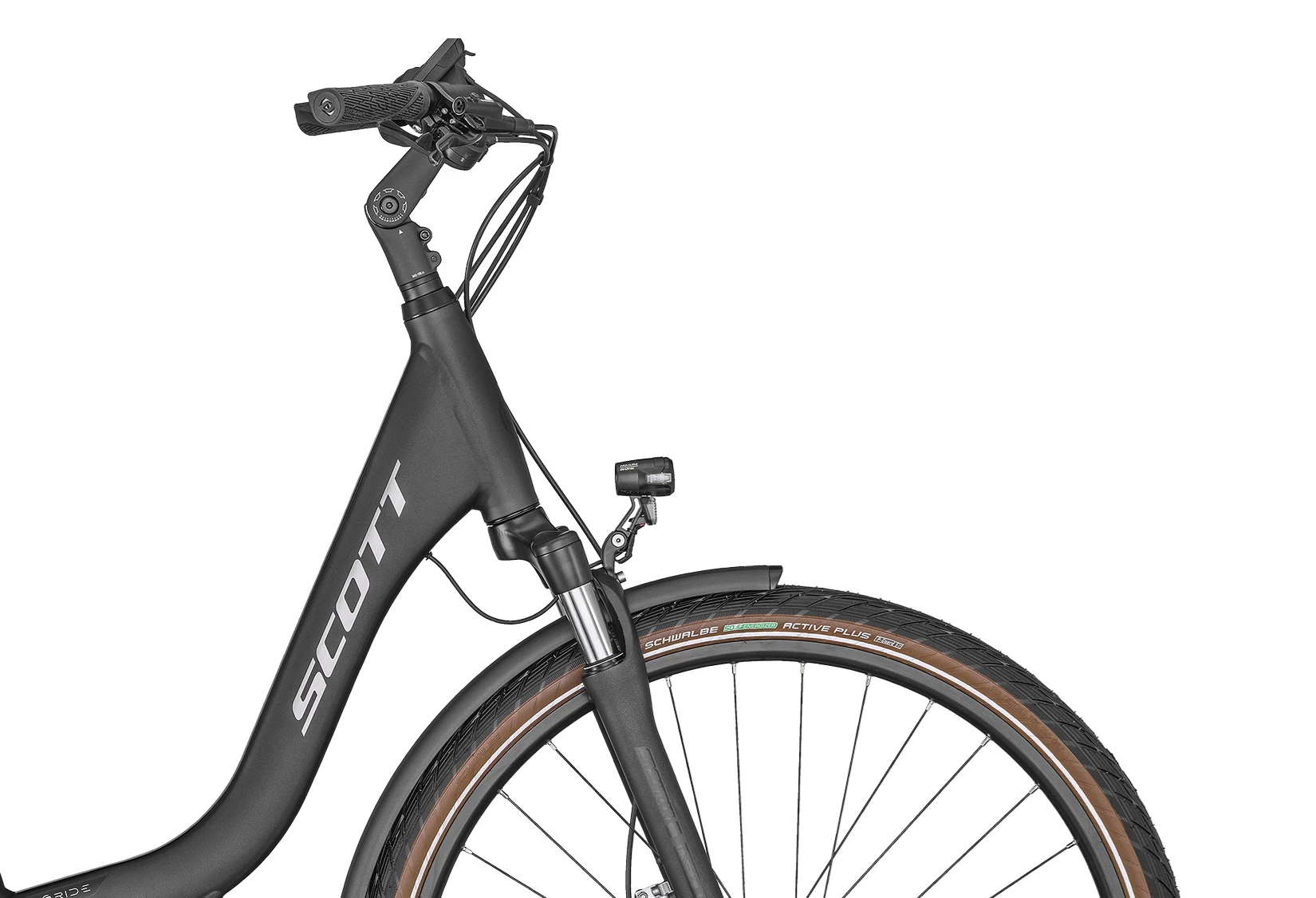 SCOTT Mørkegrå Sub Active eRIDE 10 Unisex rack