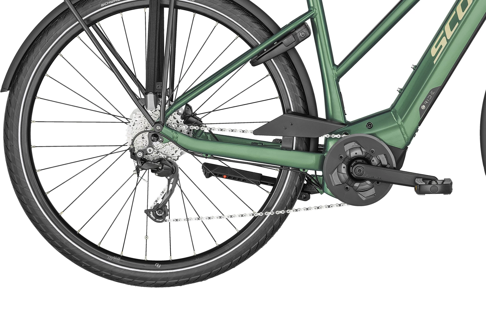 SCOTT Prism Green Gloss Sub Active eRIDE 10 Lady