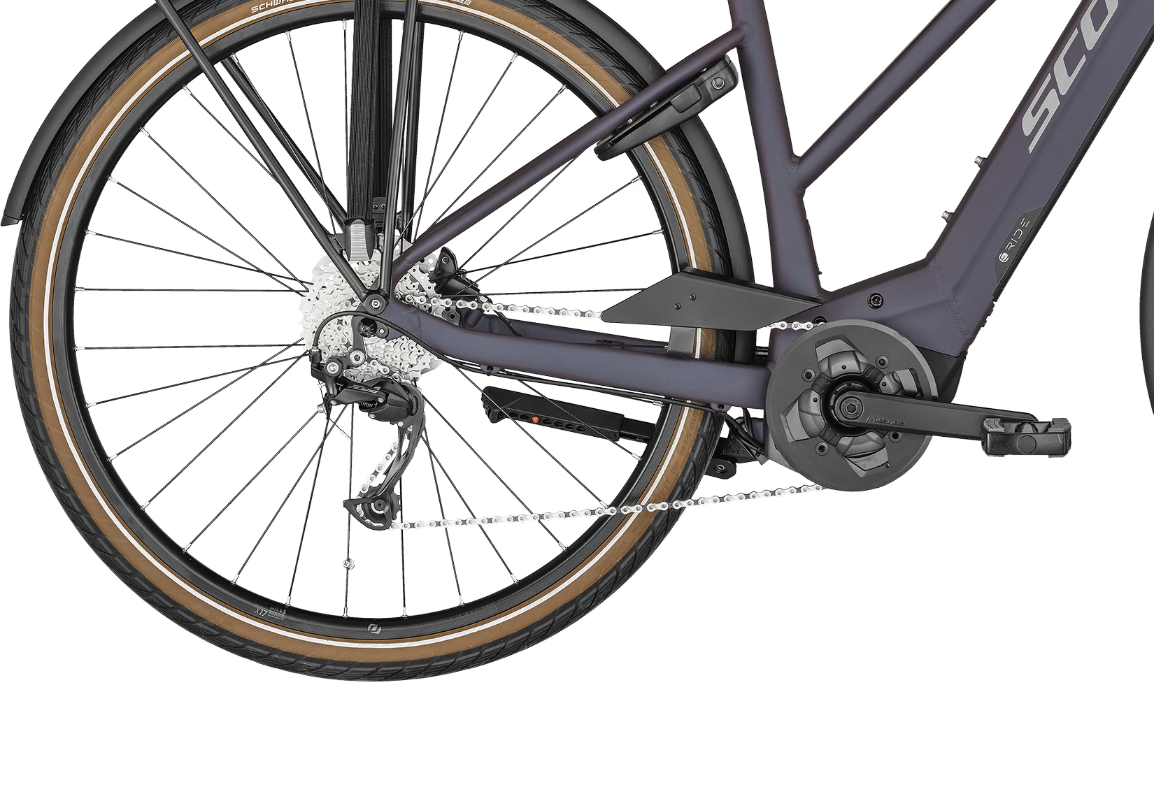 SCOTT Dark Purple Sub Active eRIDE 20 Lady