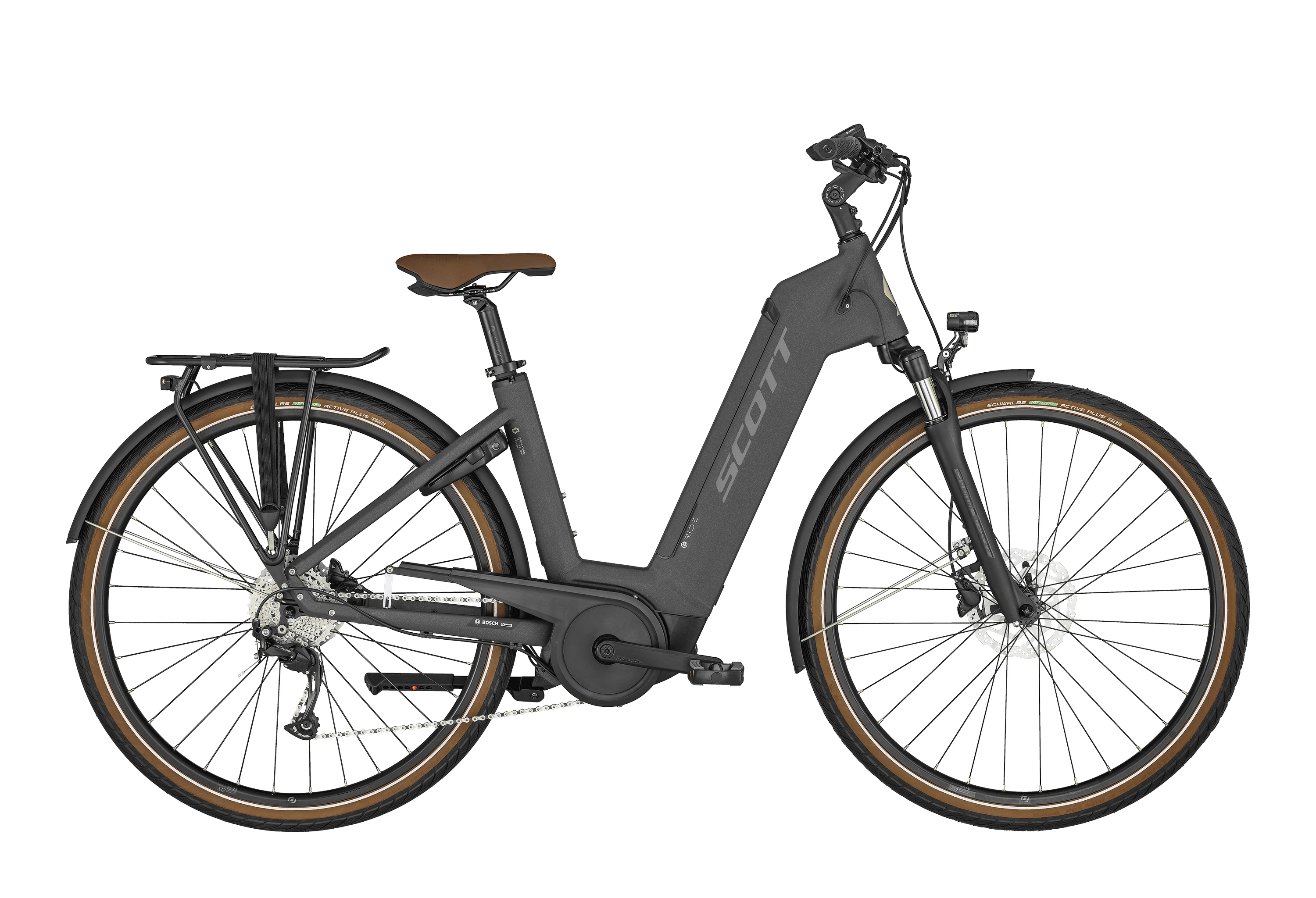 SCOTT Mørkegrå Sub Active eRIDE 20 Unisex