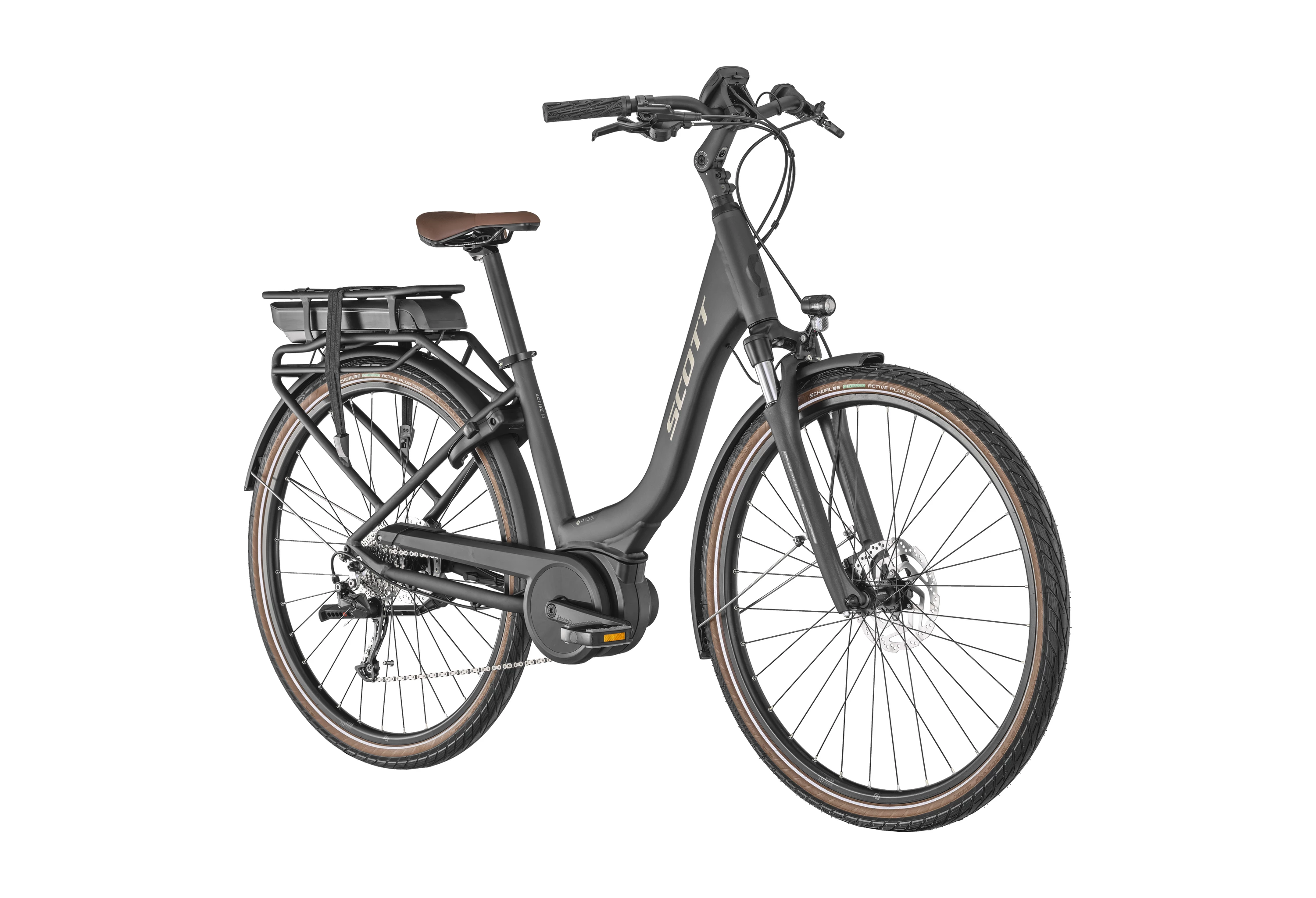 SCOTT Mørkegrå Sub Active eRIDE 10 Unisex rack