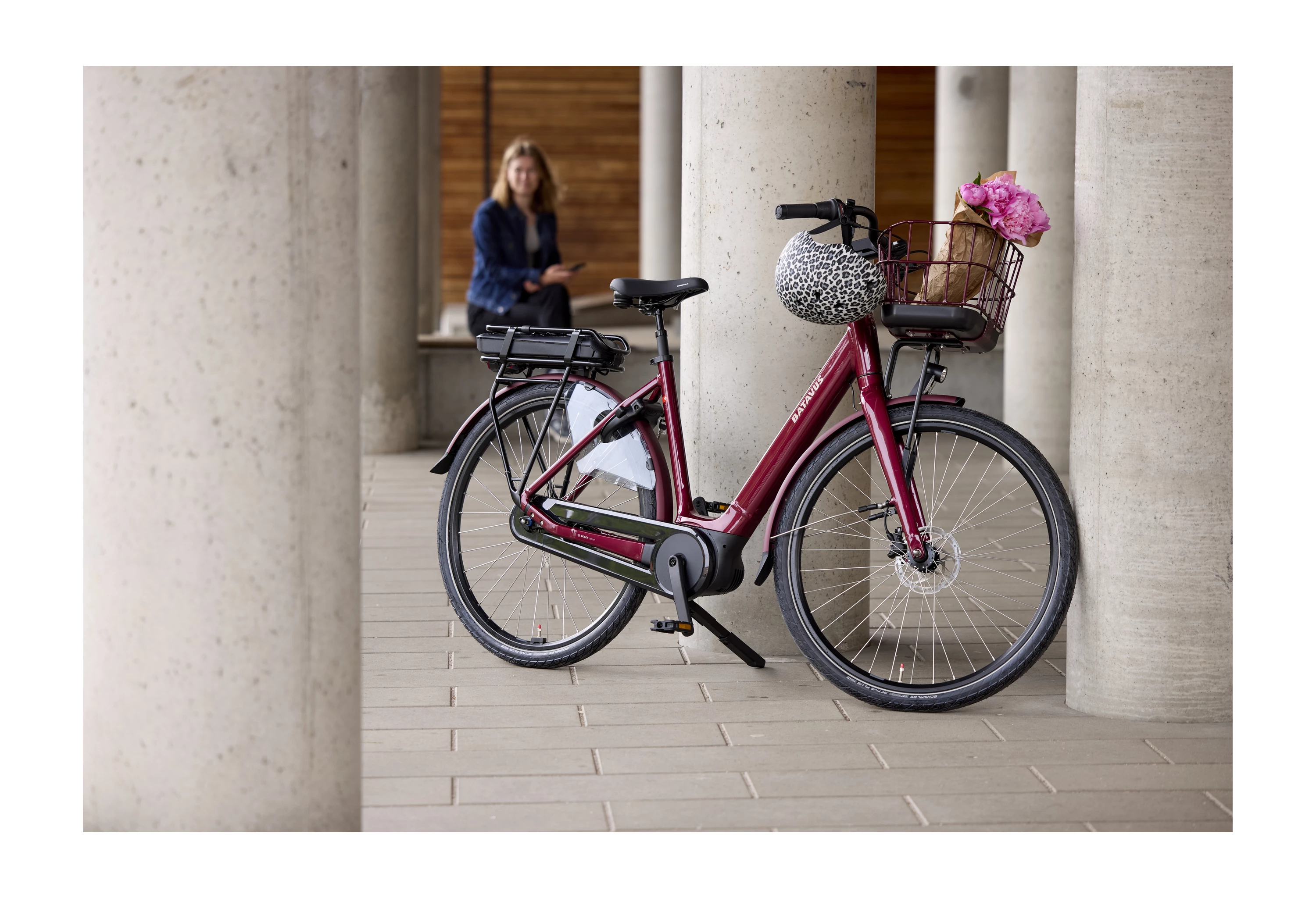 Batavus Dark Red Luca E-Go