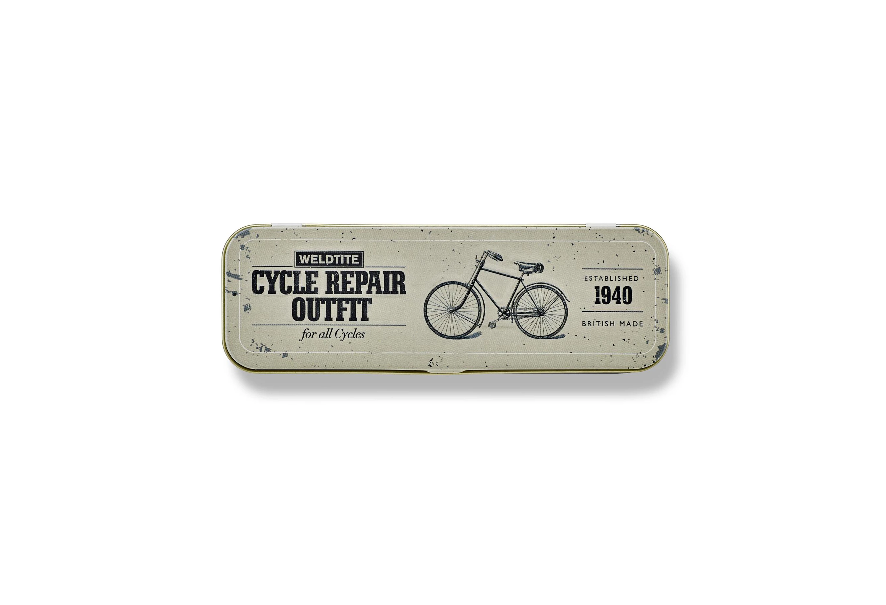 Weldtite Beige vintage lappesæt i tin kasse