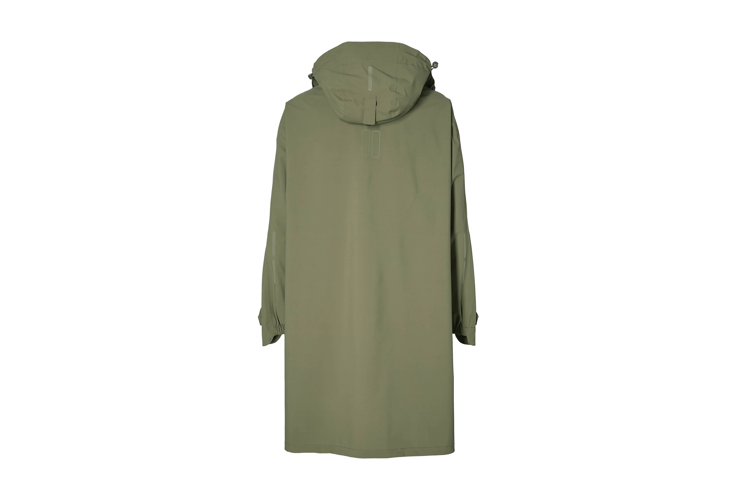 Basil Olivengrøn Mosse vandtæt regn poncho med lange arme