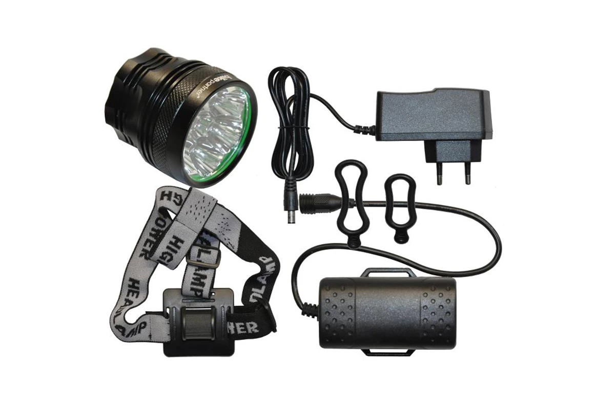 BikePartner Sort High Power forlygte 4000 lumen
