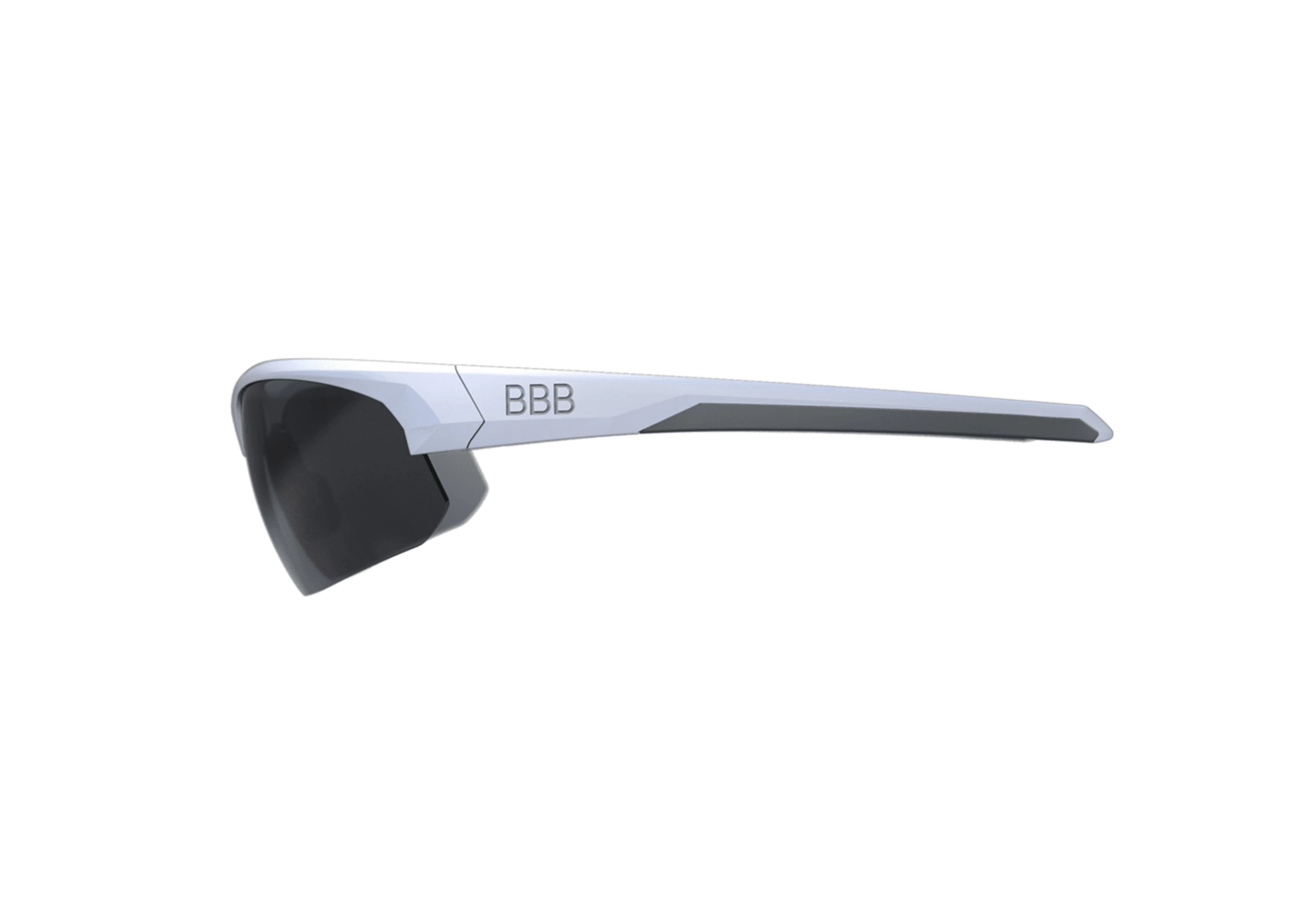 BBB Hvid Impress cykelbriller med 3 linser