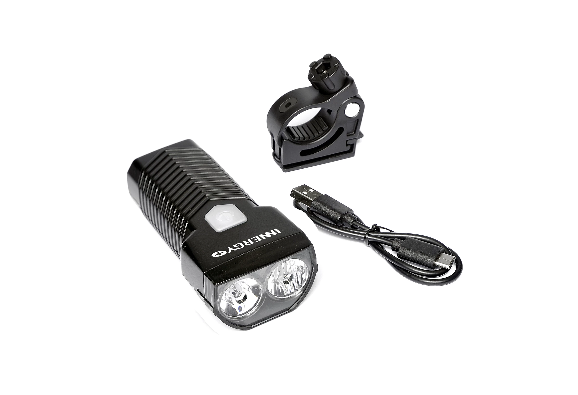 INNERGY+ Sort Gemini USB forlygte - 1500 Lumen