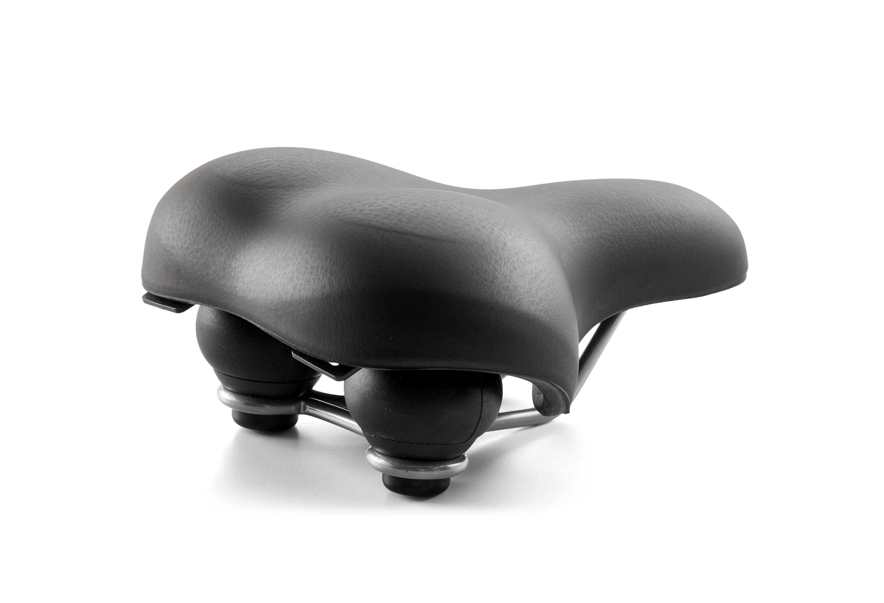 INNERGY+ Sort Unisex bred cykelsadel 90° Gel