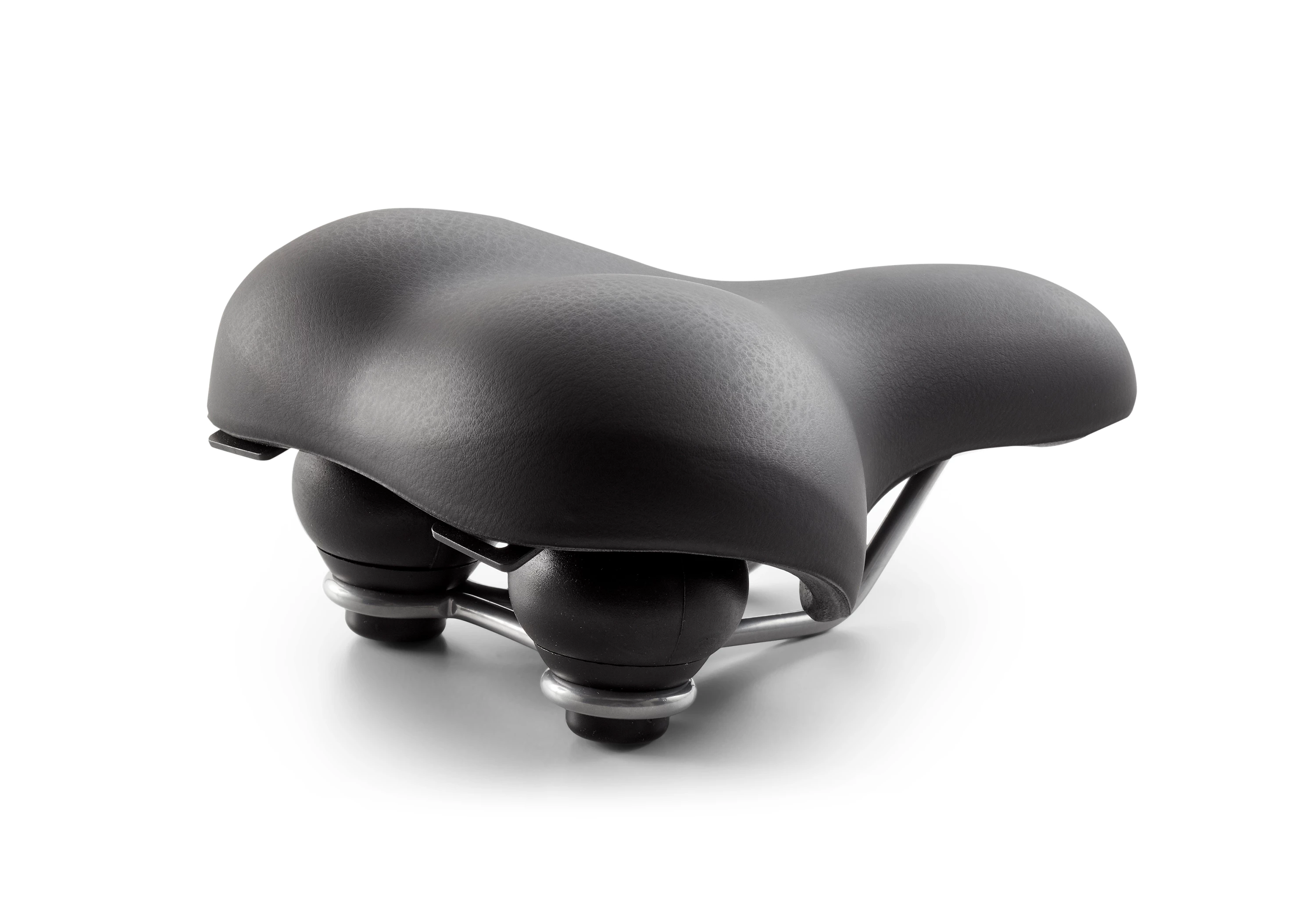 INNERGY Sort Unisex bred cykelsadel 90° Skum