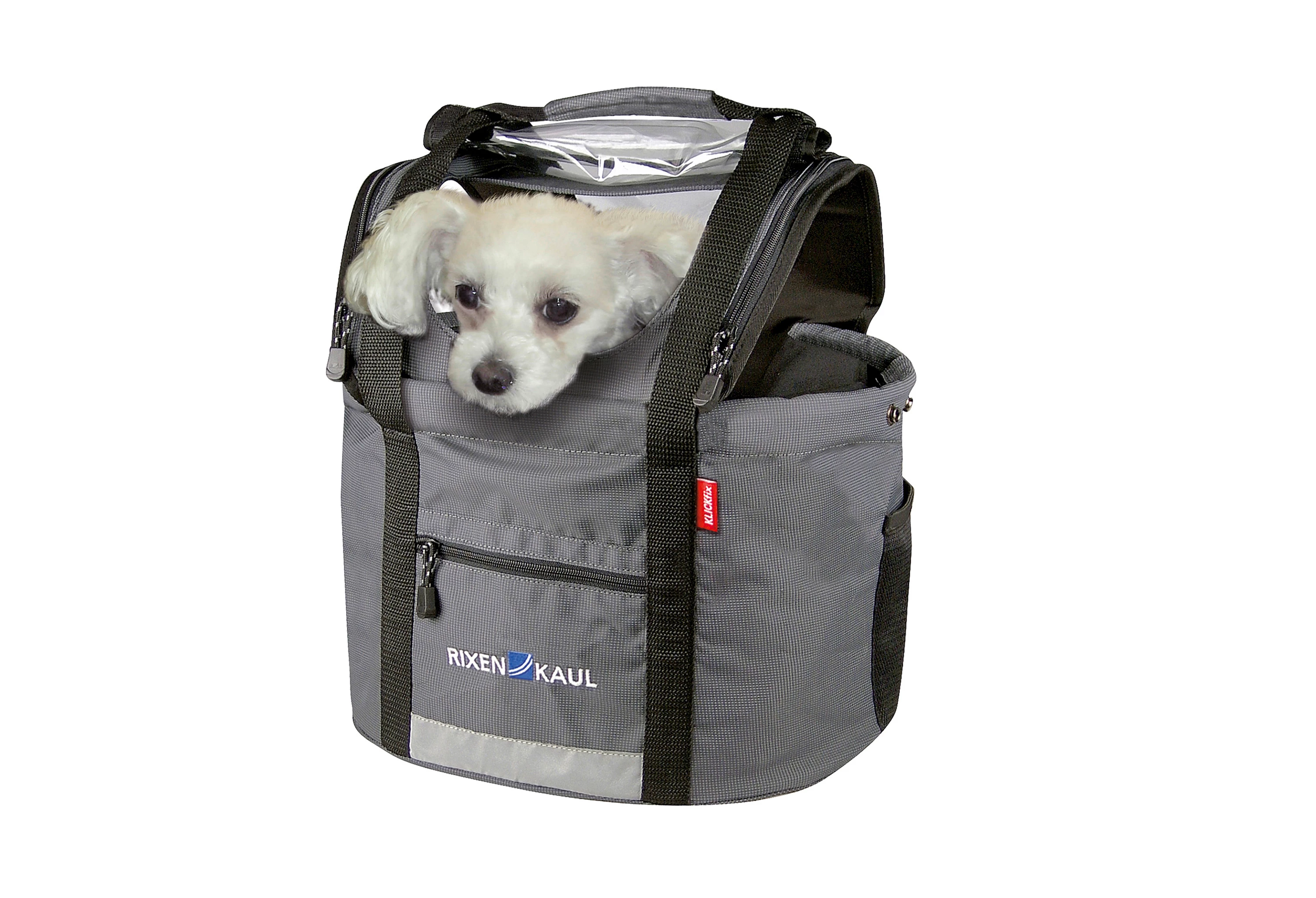KLICKfix Grå Doggy hundetaske til styr