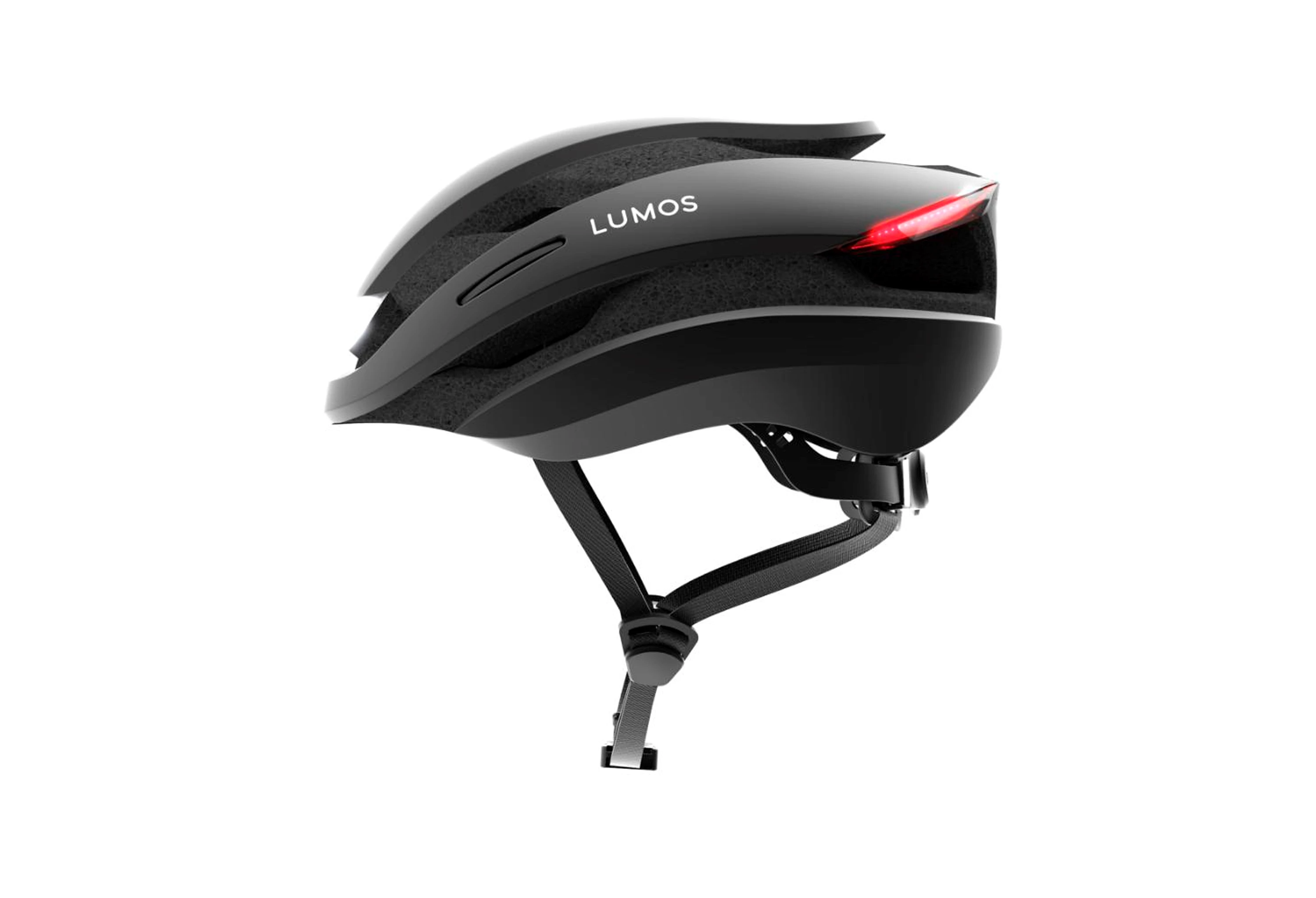 Lumos Charcoal Black Ultra hjelm med lygter