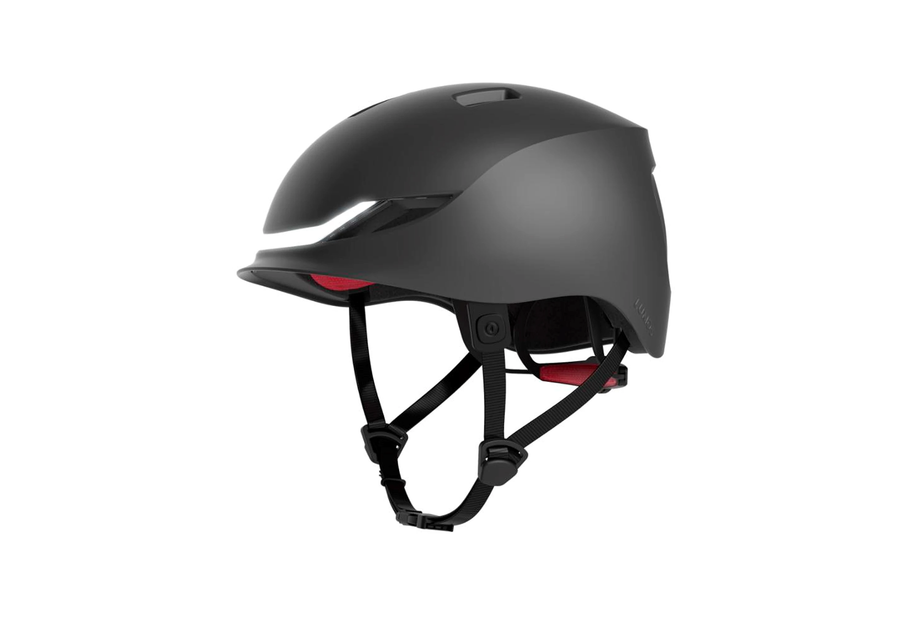 Lumos Charcoal Black Matrix cykelhjelm med lys