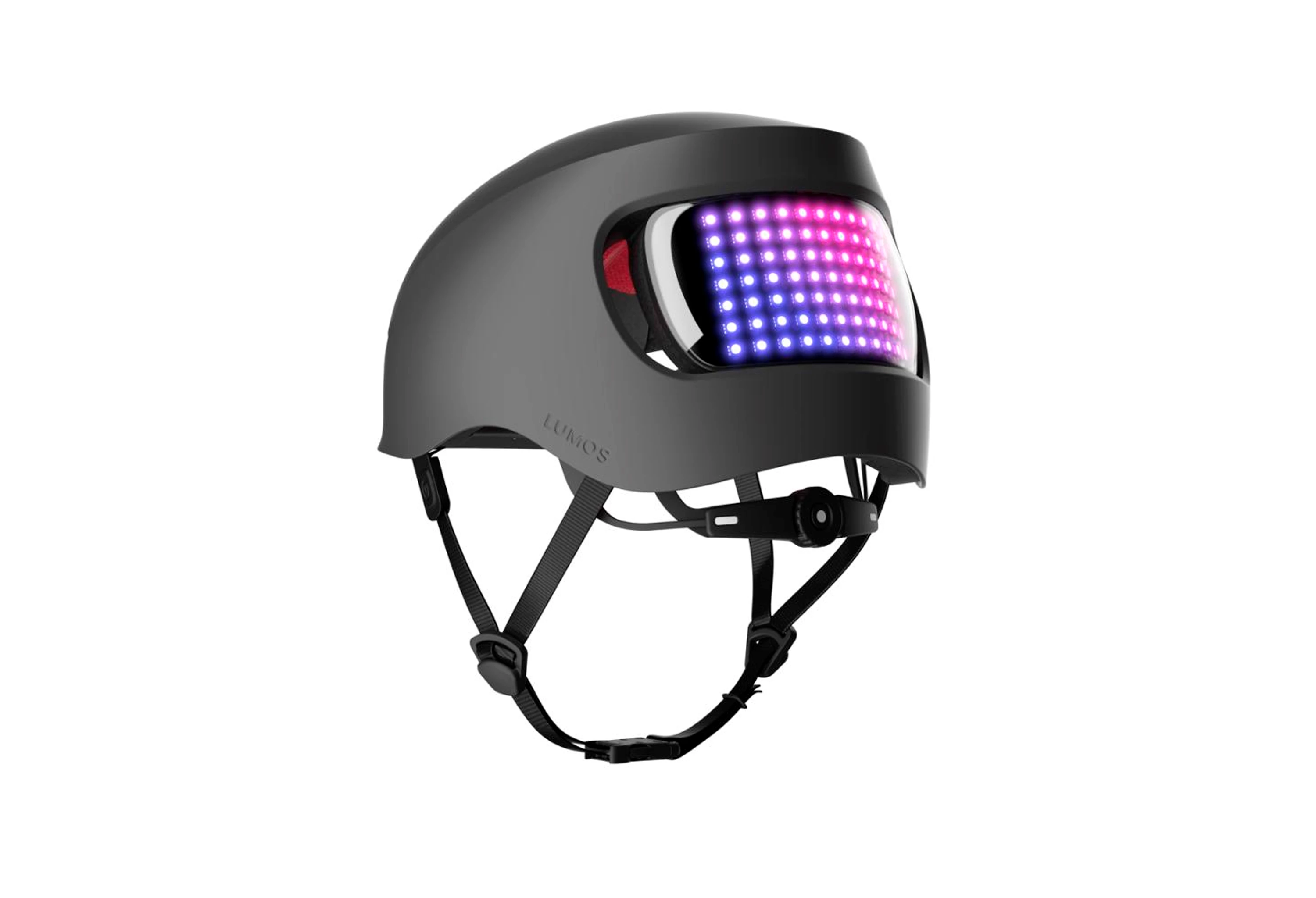 Lumos Charcoal Black Matrix cykelhjelm med lys