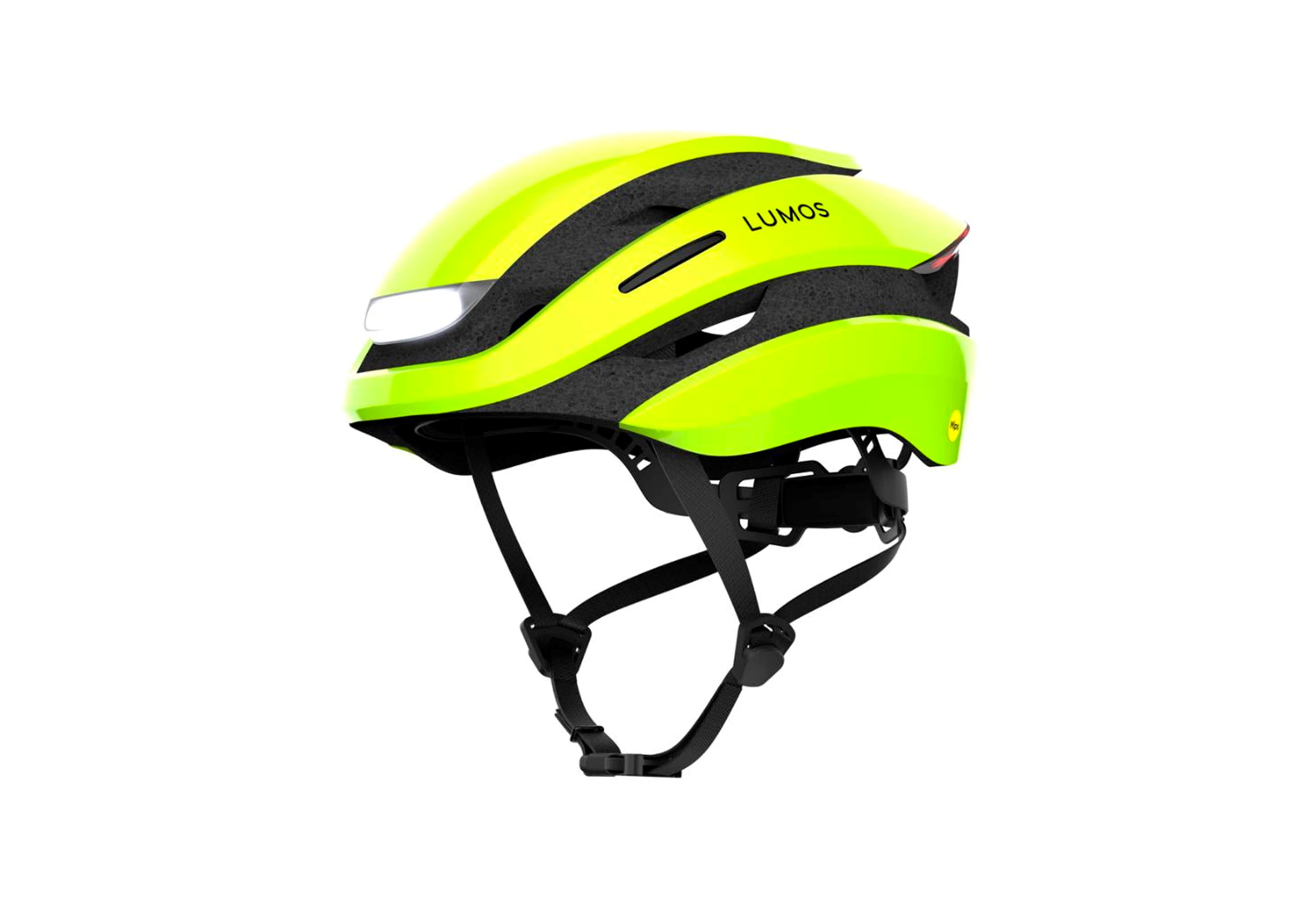 Lumos Electric Lime Ultra MIPS cykelhjelm med lygter