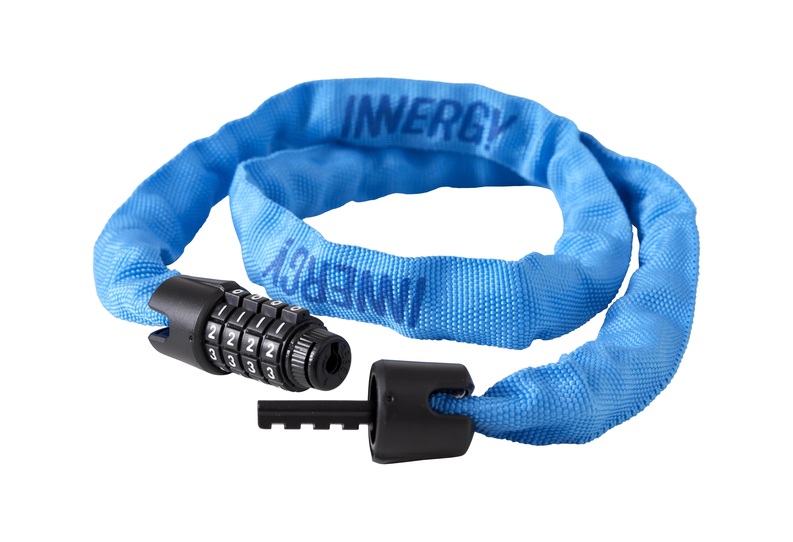 INNERGY Blå Kædelås med kode - 3,5 mm x 90 cm