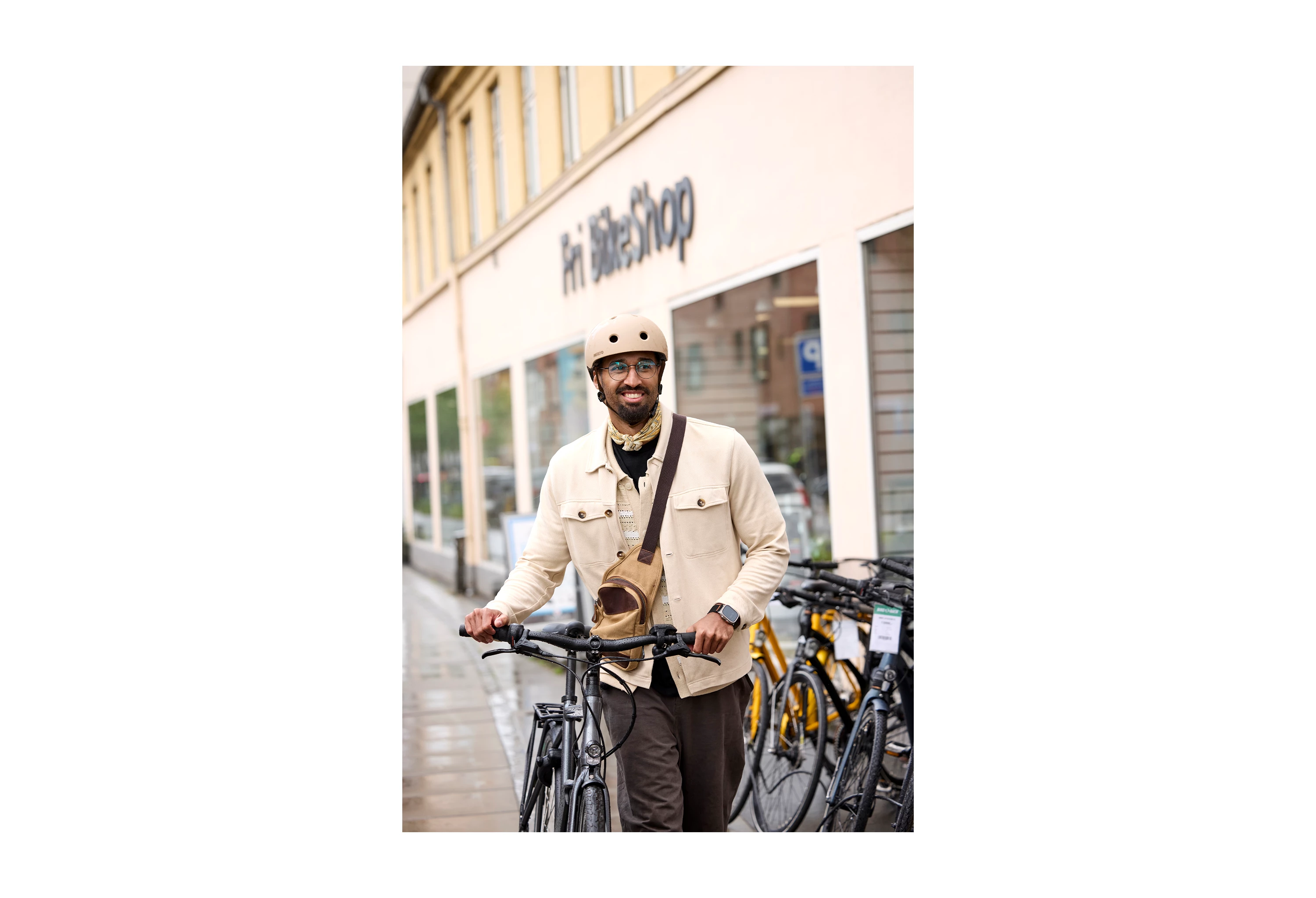 INNERGY+ Mat Latte Flow cykelhjelm