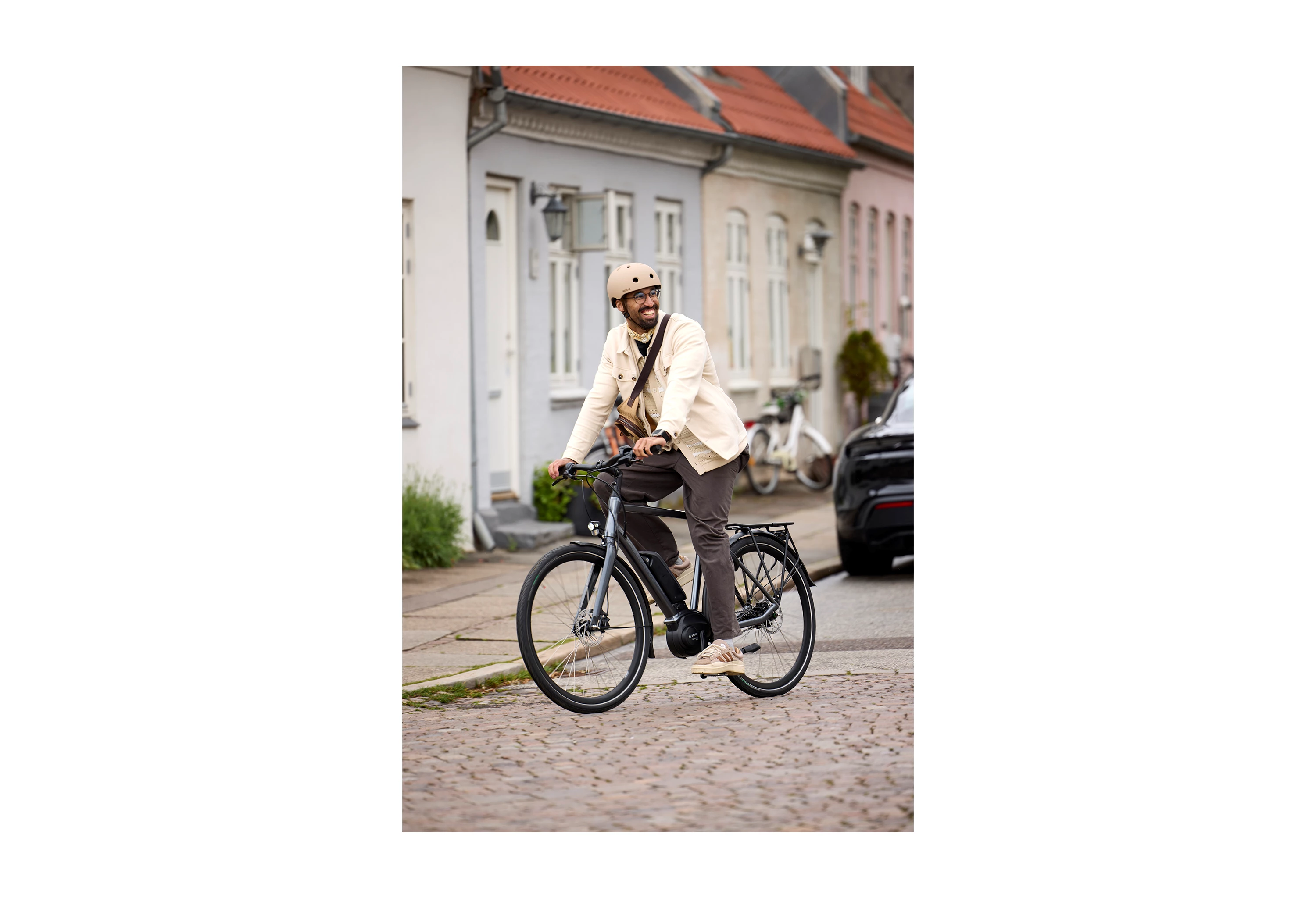 INNERGY+ Mat Latte Flow cykelhjelm