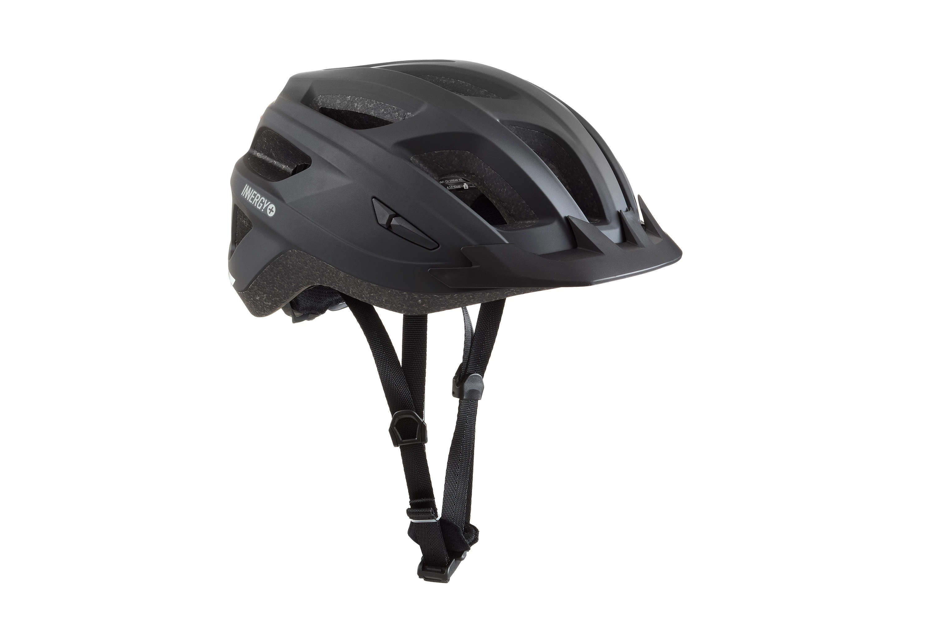 INNERGY+ Mat Sort Superb cykelhjelm