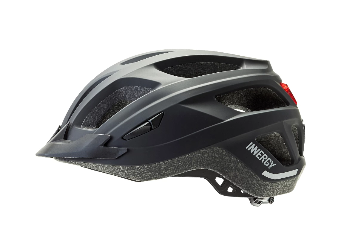 INNERGY+ Mat Sort Superb cykelhjelm