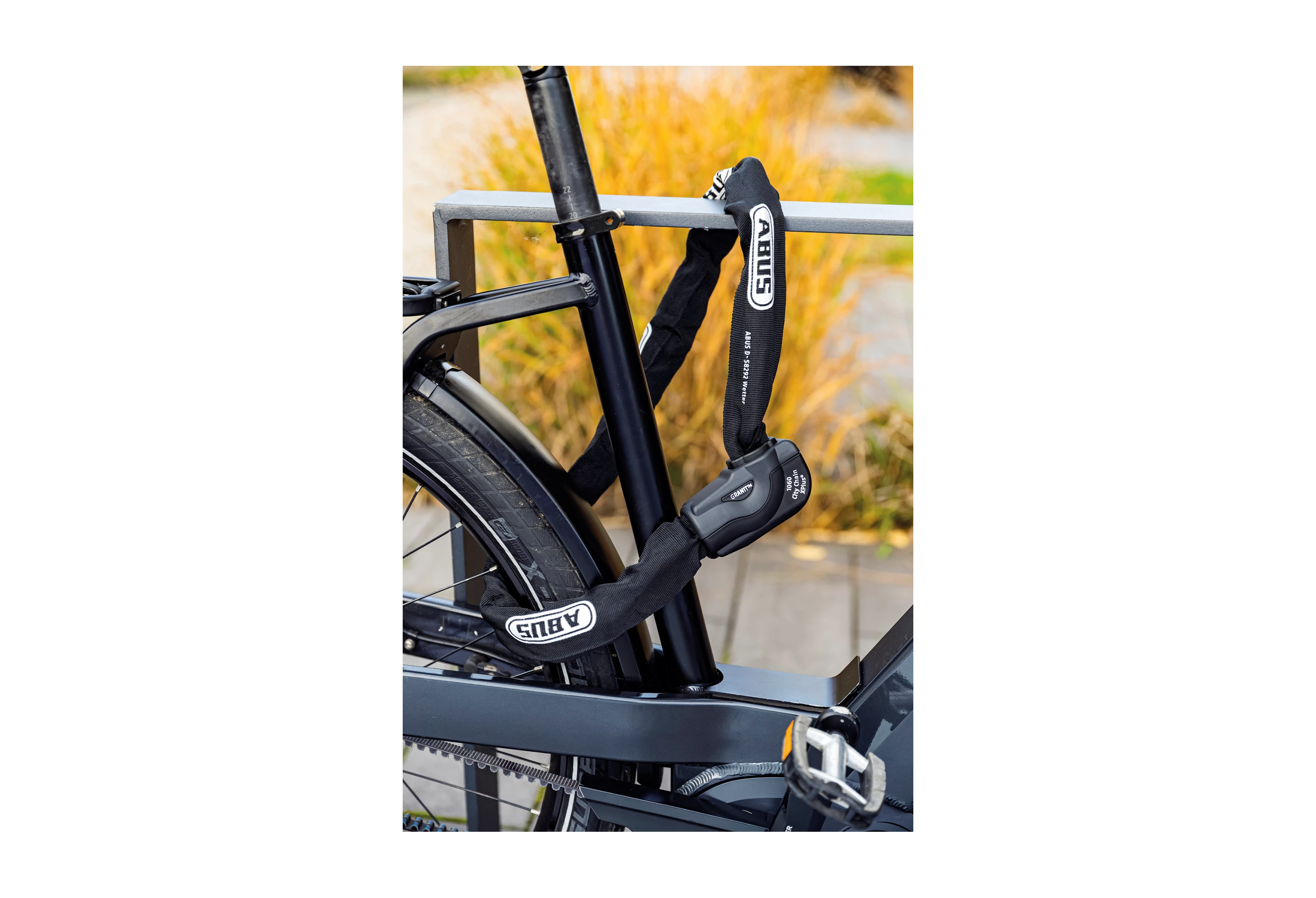 ABUS Sort Granit CityChain Xplus 1060 kædelås - 110 cm