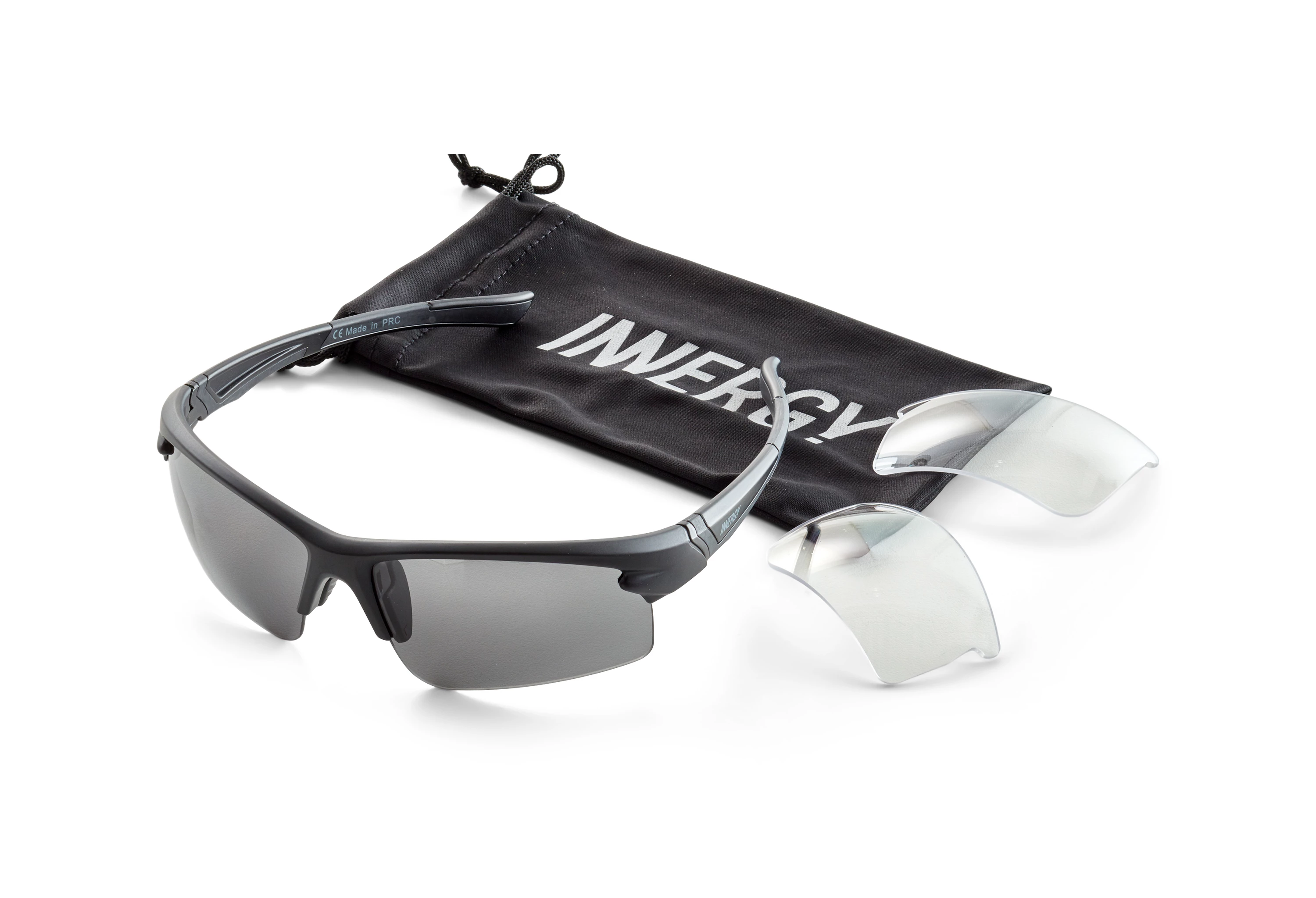INNERGY+ Sort Sportive cykelbriller