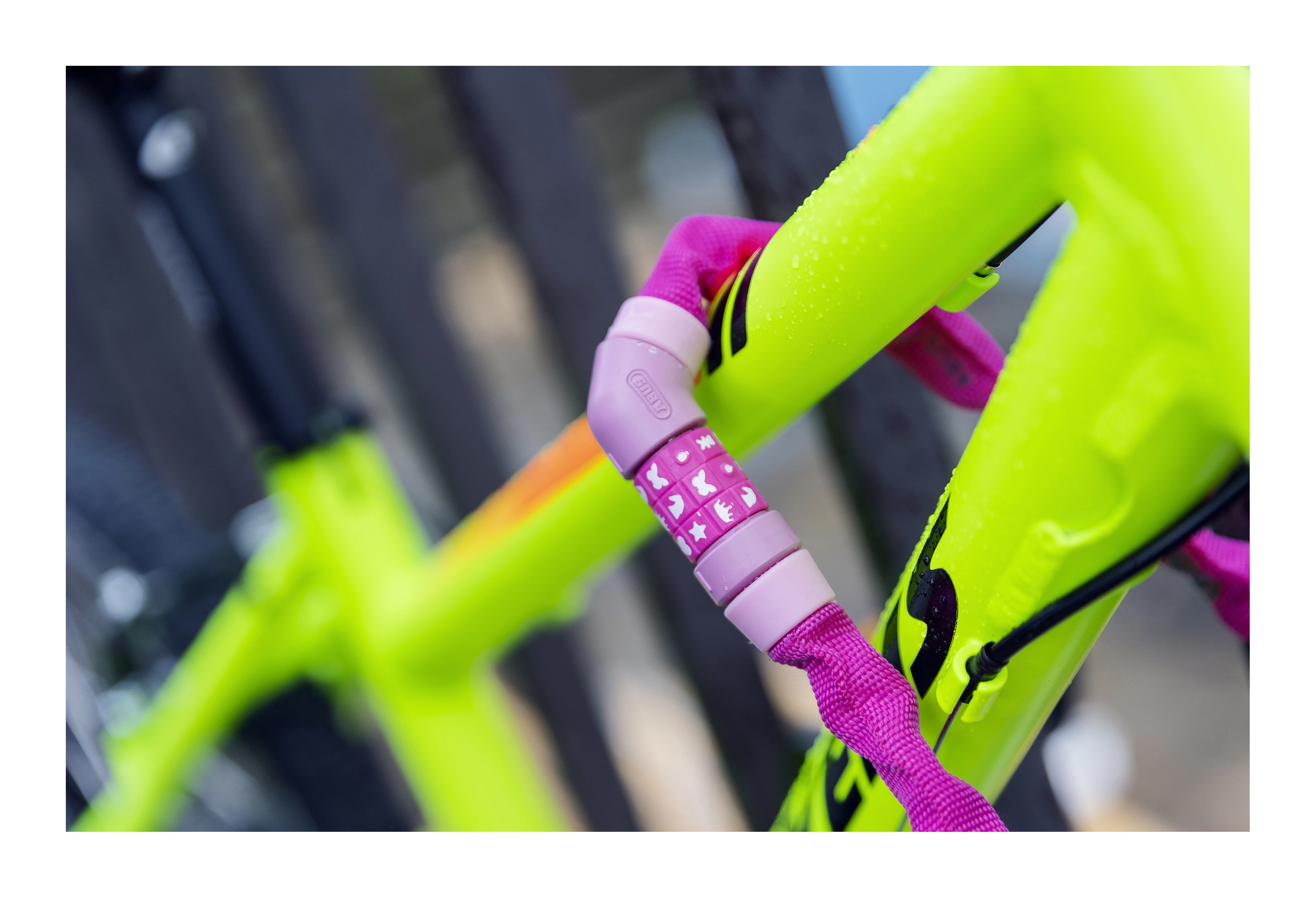 ABUS Pink 4804 Symbols Combo Kædelås