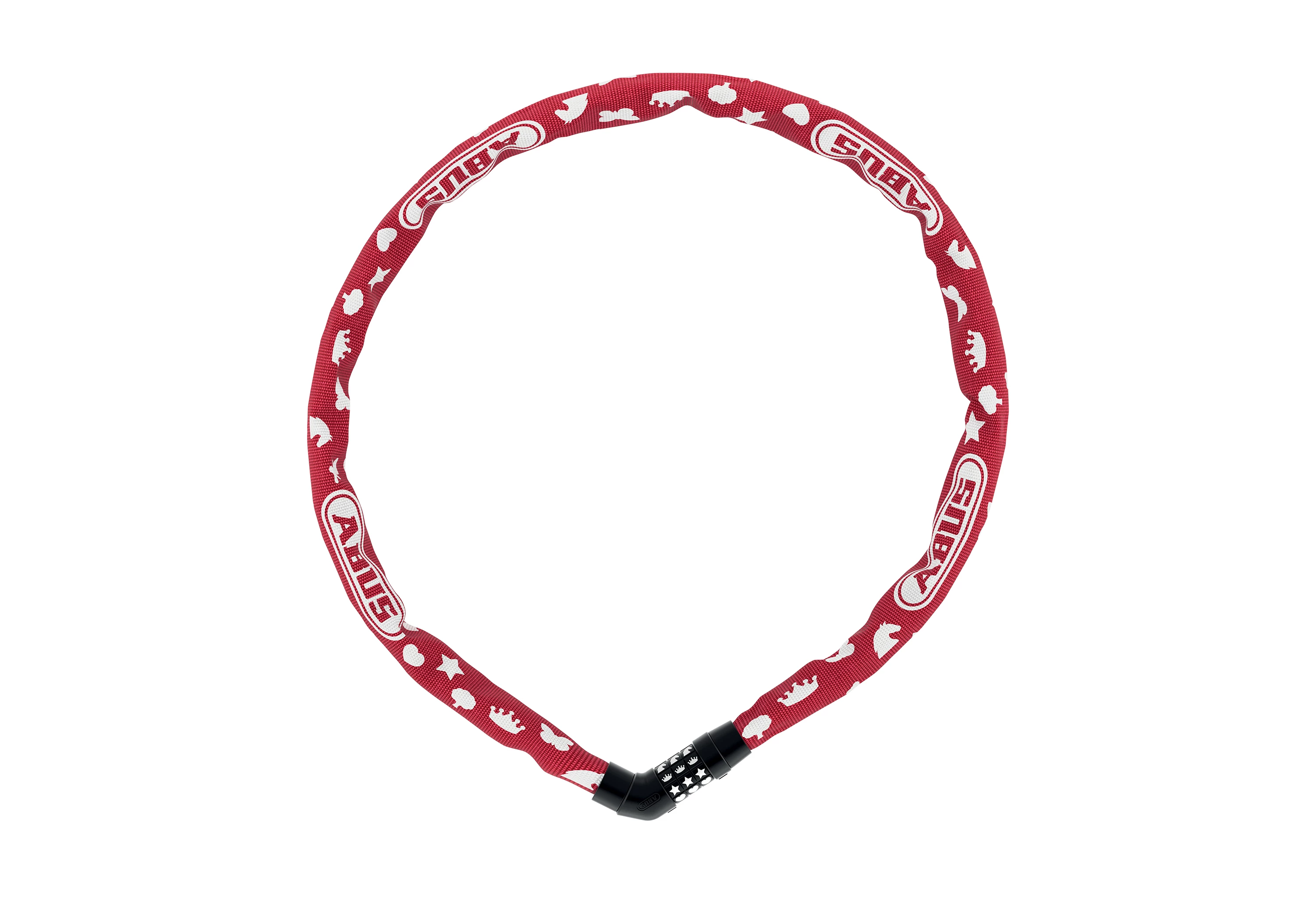 ABUS Rød 4804 Symbols Combo Kædelås