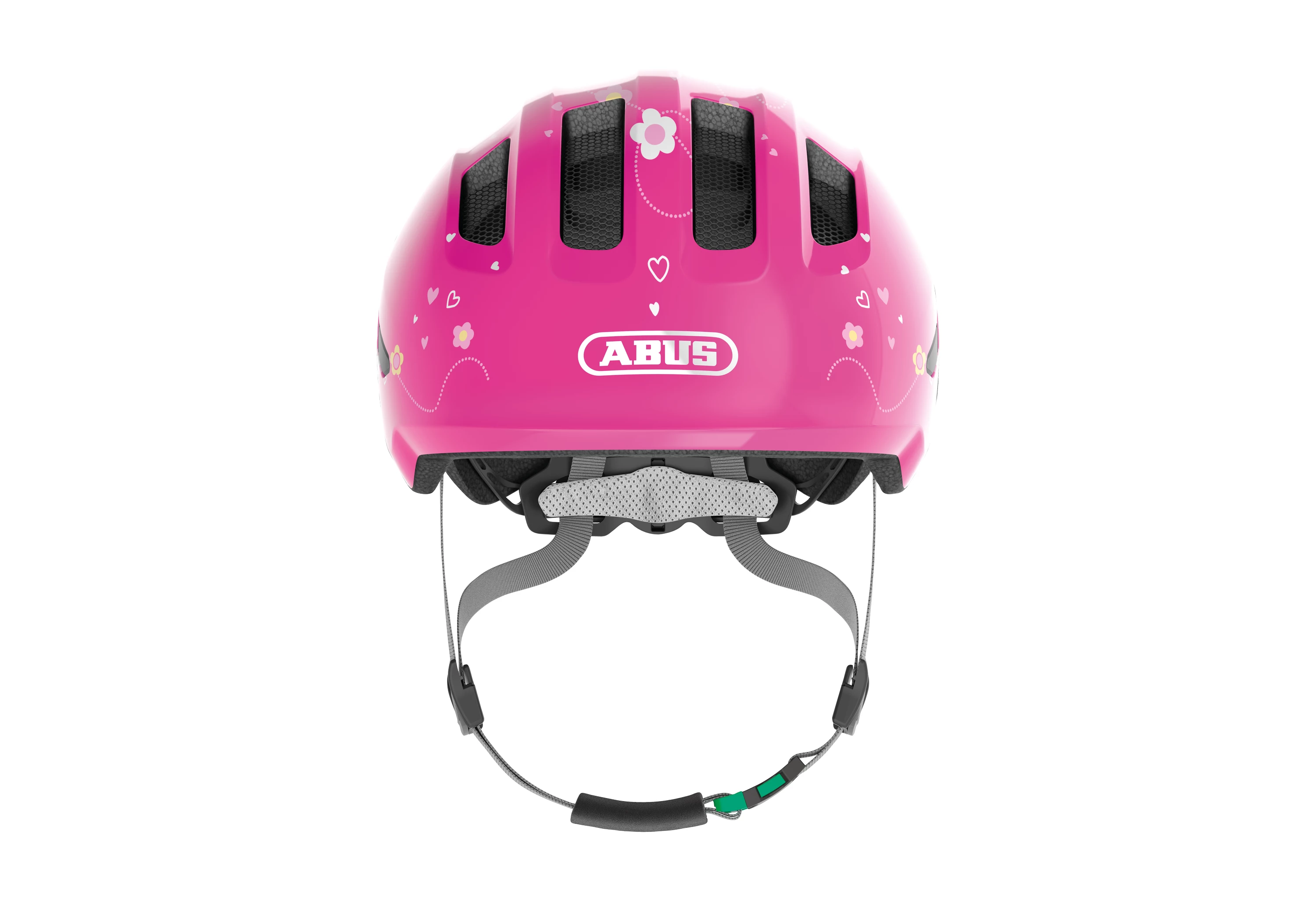 ABUS Pink Butterfly Smiley 3.0 Green Buckle