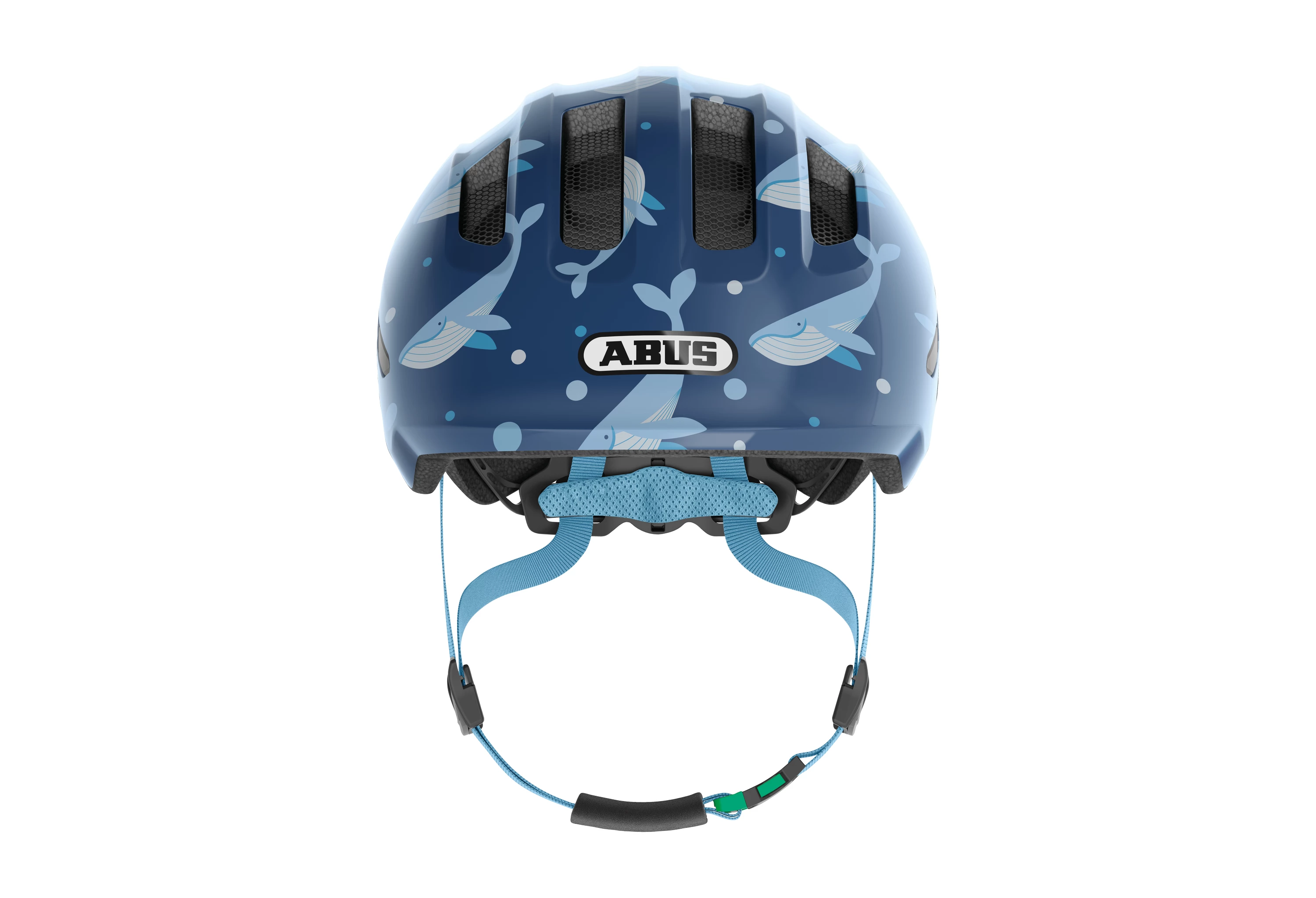 ABUS Blue Whale Smiley 3.0 Green Buckle