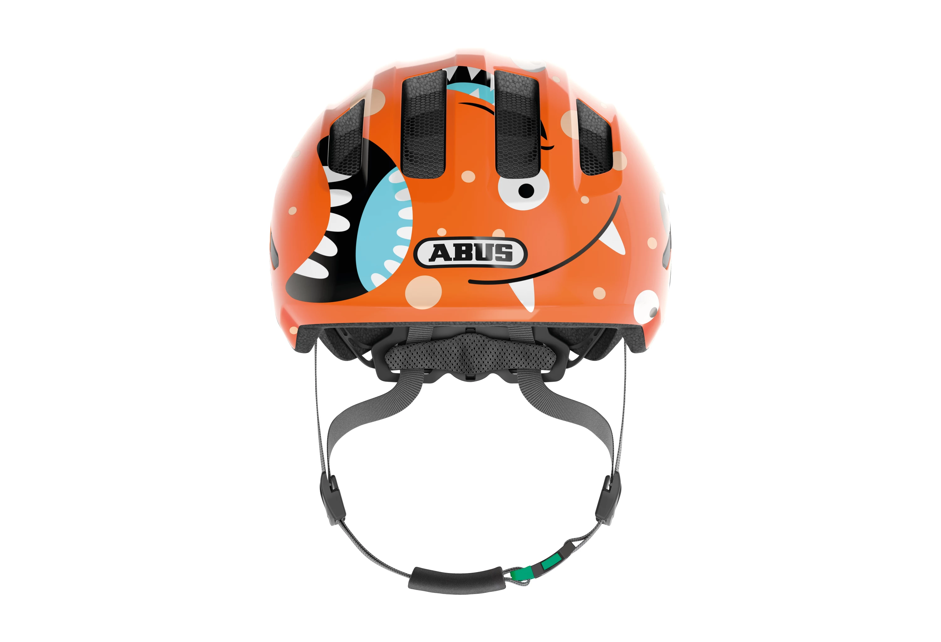 ABUS Orange Monster Smiley 3.0 Green Buckle