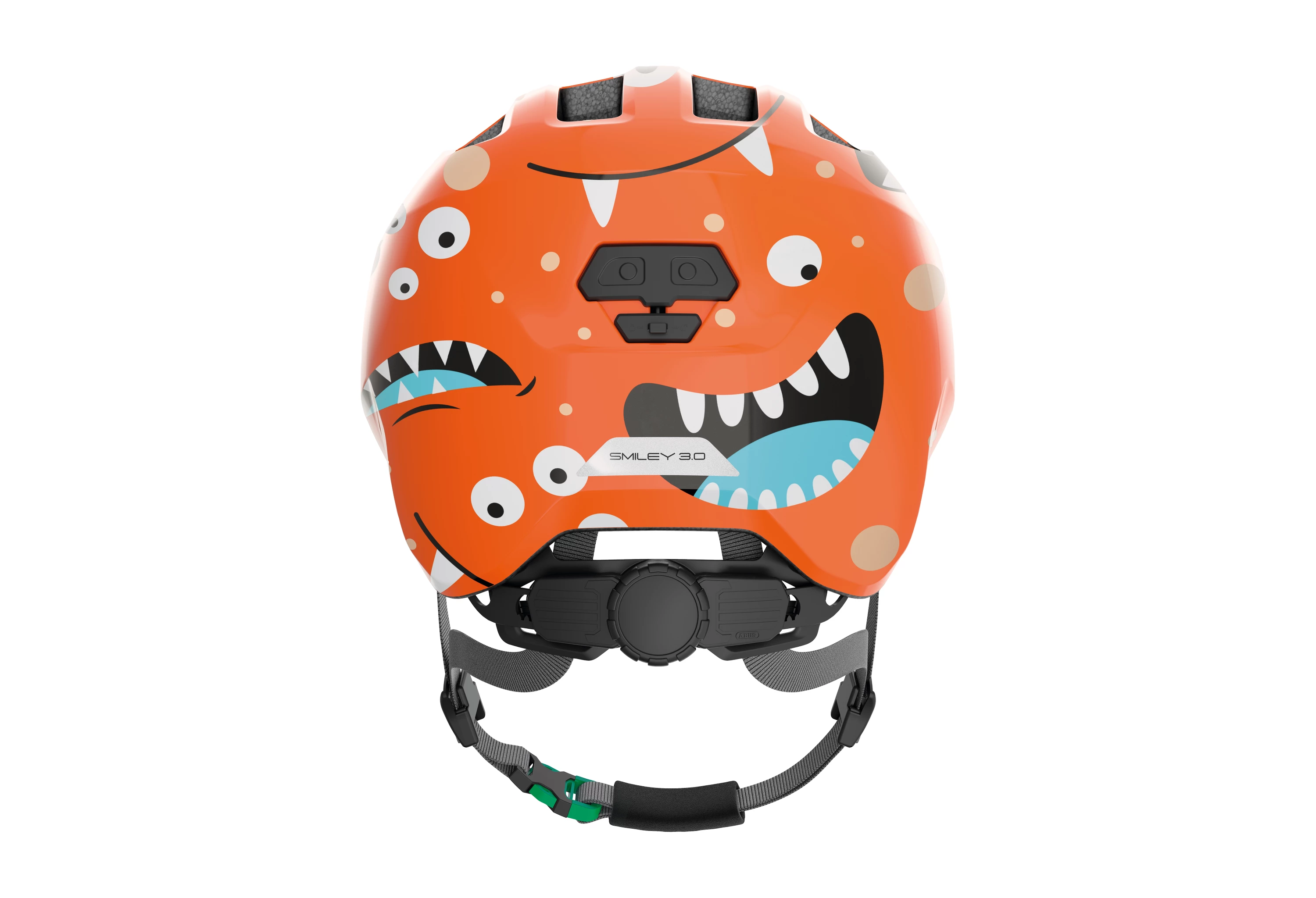 ABUS Orange Monster Smiley 3.0 Green Buckle
