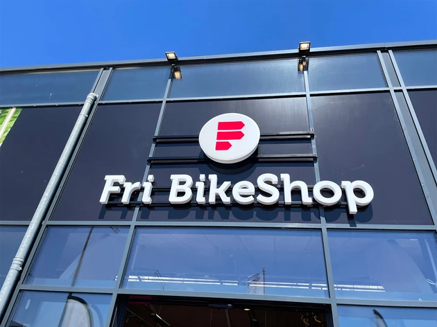 Fri Bikeshop Silkeborg Facadeskilt