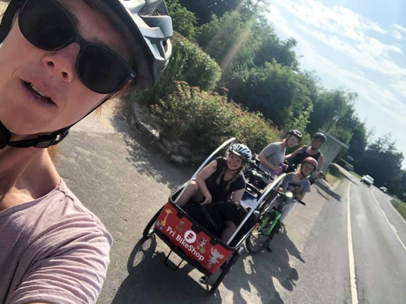 Rikke Personbillede Med Ladcykel