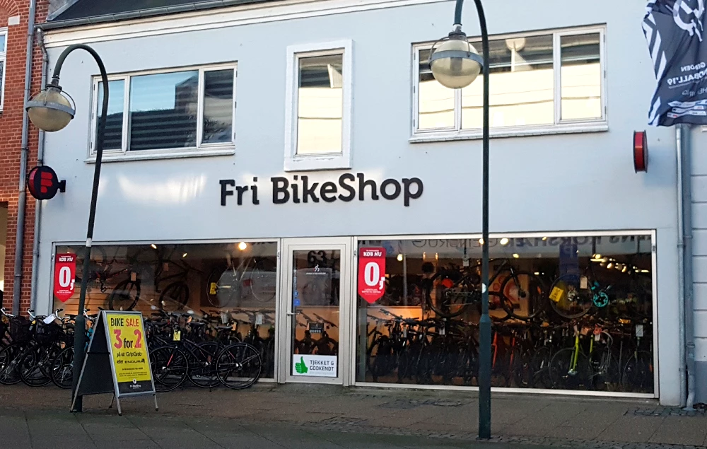 Fri BikeShop Herning C Facade