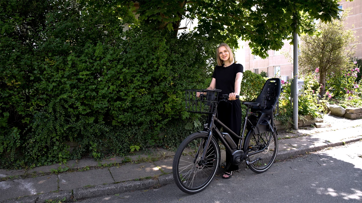 Stående Ved Cykel