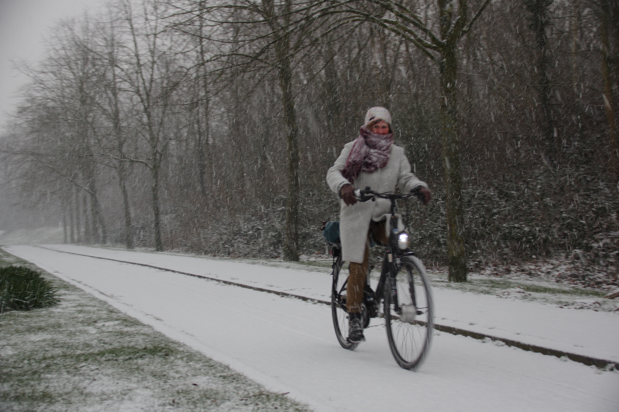 Pages Tips Tricks Stock Vinterbillede Cykling
