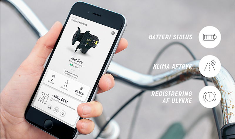 Hövding 3 app mobil