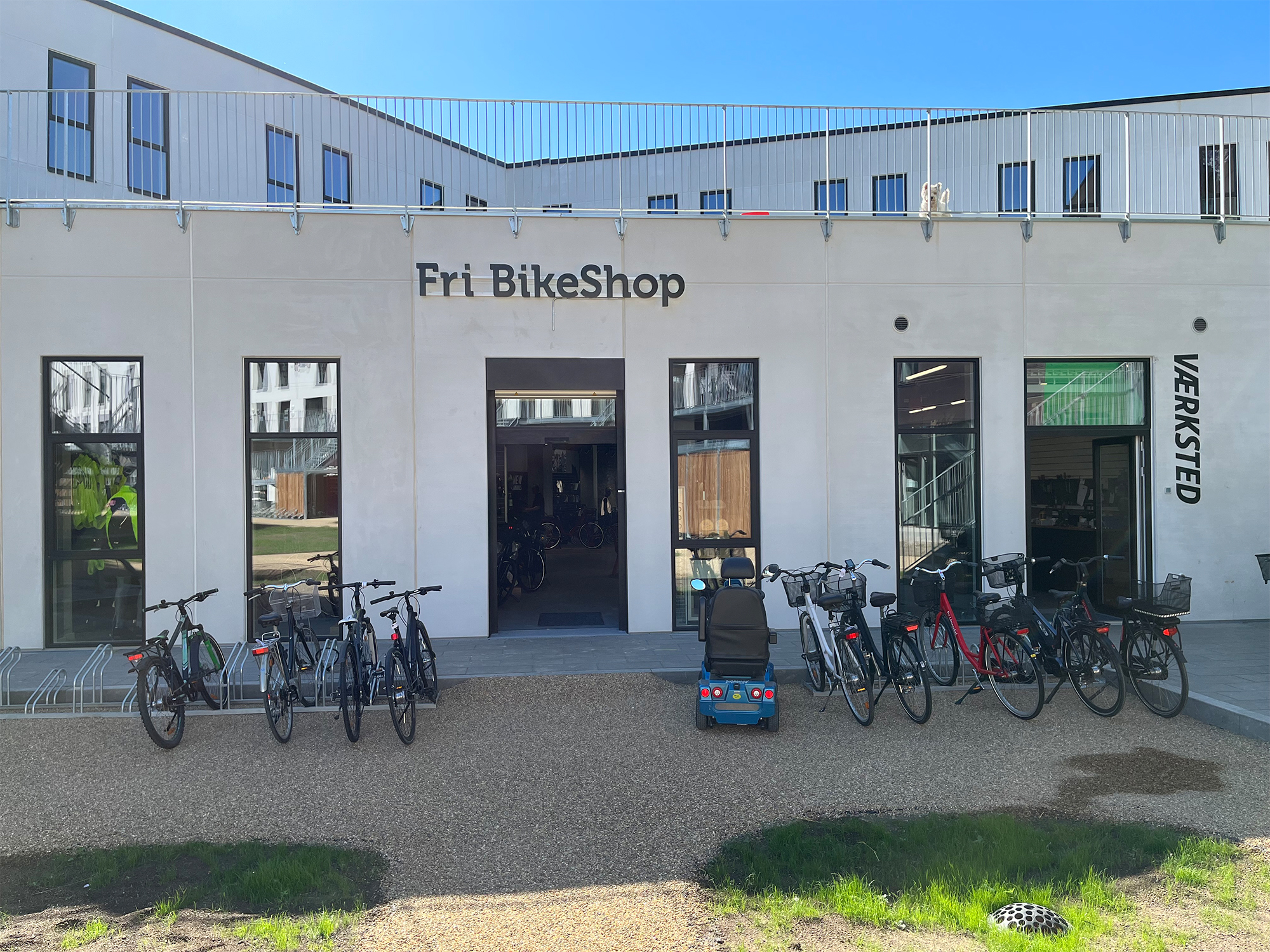 Fri Bikeshop Egedal Indgang