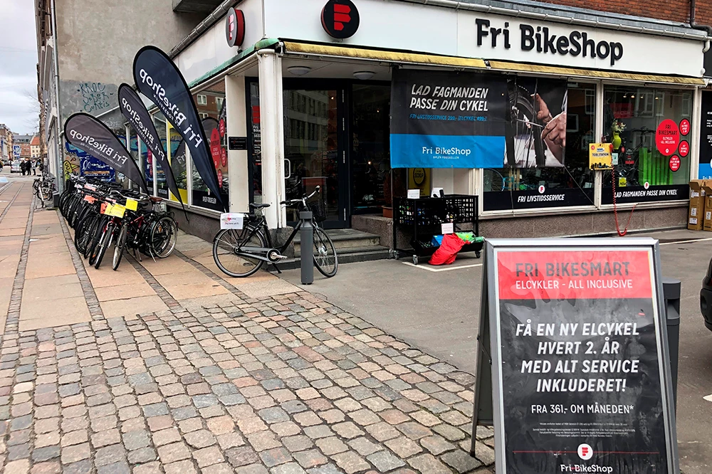 Fri BikeShop Nørrebro Facade