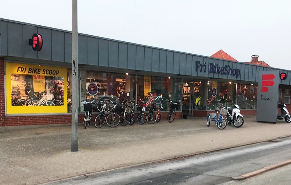 Fri BikeShop Esbjerg C Facade