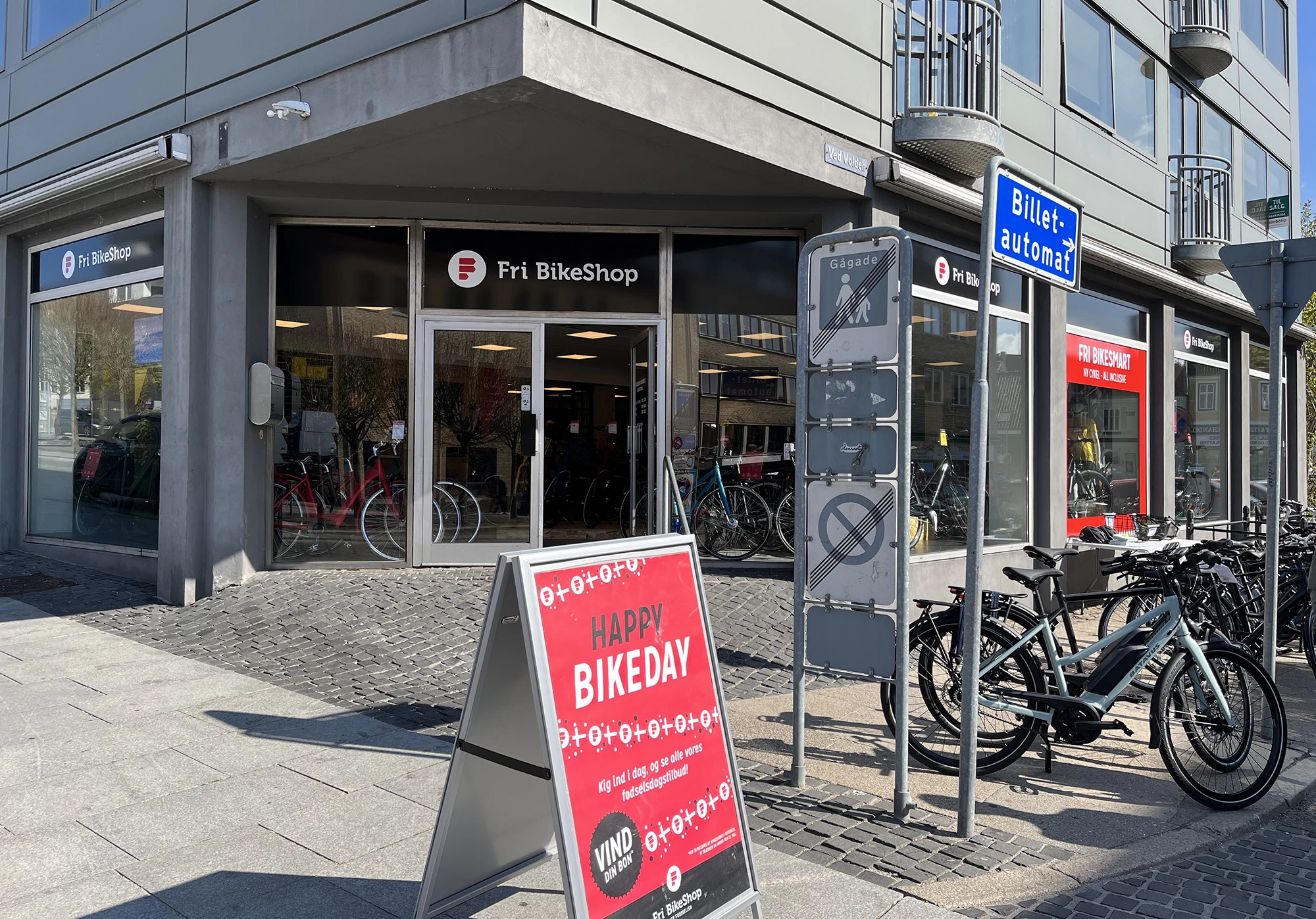Fri Bikeshop Randers C Butiksfacade