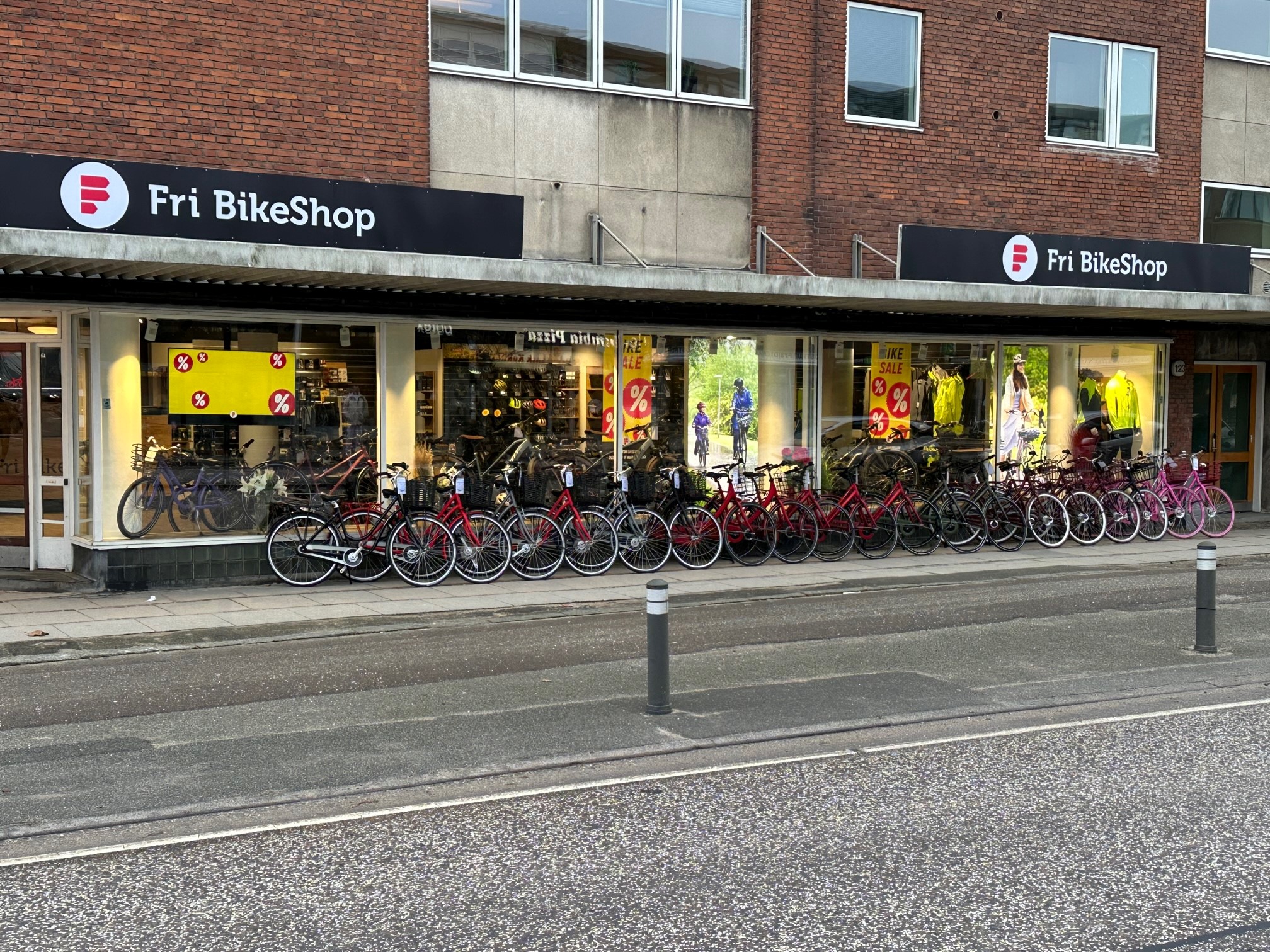 Integration Reklame regn Fri BikeShop Glostrup
